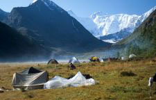 Eurasien, Russland: Trekking im Altaigebirge - Camplager am Akkem-See